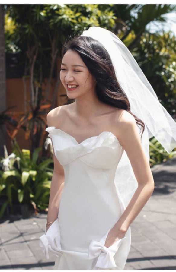 マーメイド　ウェディングドレス　結婚式　オーダーサイズ