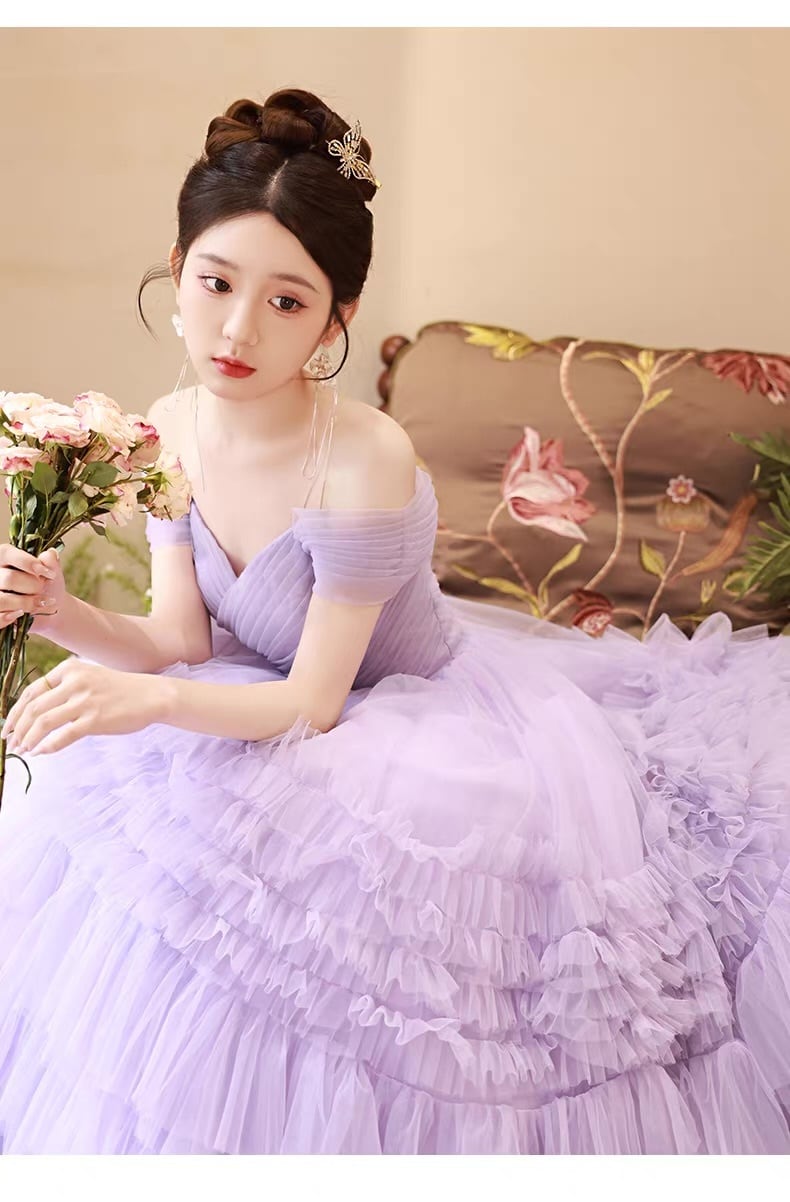 エアリーフリル プリンセスドレス｜カラードレス｜結婚式・二次会向け