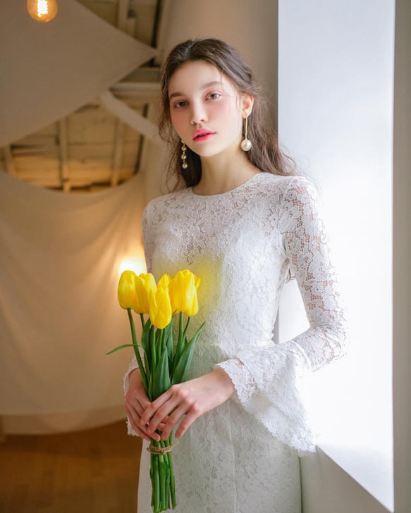 ウェディングドレス　前撮りドレス　結婚式　　二次会